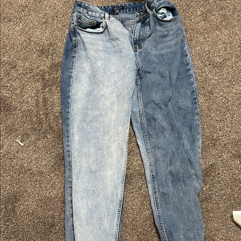 Angel Kiss Dual Blue Straight Leg Jeans